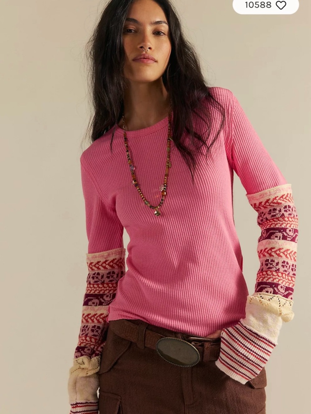 Free People Pink We the Free all in cuff